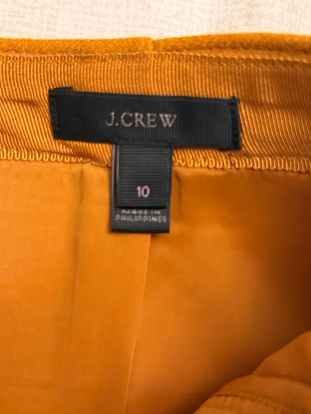 J. Crew A-Line Wool Skirt with Decorative Buttons - Mustard - Picture 5 of 9